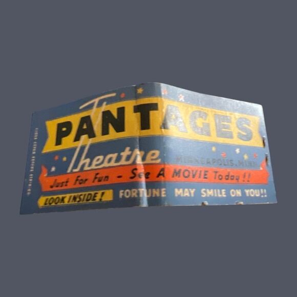 Vintage Pantages Theater Unstruck Matchbook RARE FIND - Picture 1 of 4